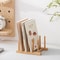 Bamboo Dish Drying Rack Organizer Plate Drying Rack With Cup Pan Lid Holder 4