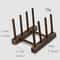 Bamboo Dish Drying Rack Organizer Plate Drying Rack With Cup Pan Lid Holder 7