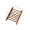 Natural Bamboo Soap Dish With Drainage Self Draining Soap Tray Wooden Holder 7