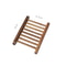Natural Bamboo Soap Dish With Drainage Self Draining Soap Tray Wooden Holder 7