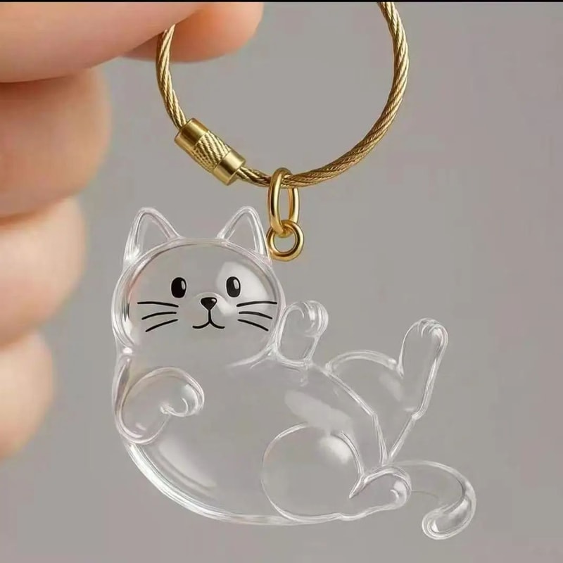 Pocket Pet Hair Remover Keychain Reusable Pet Hair Remover Pendant With Hidden Collector 7