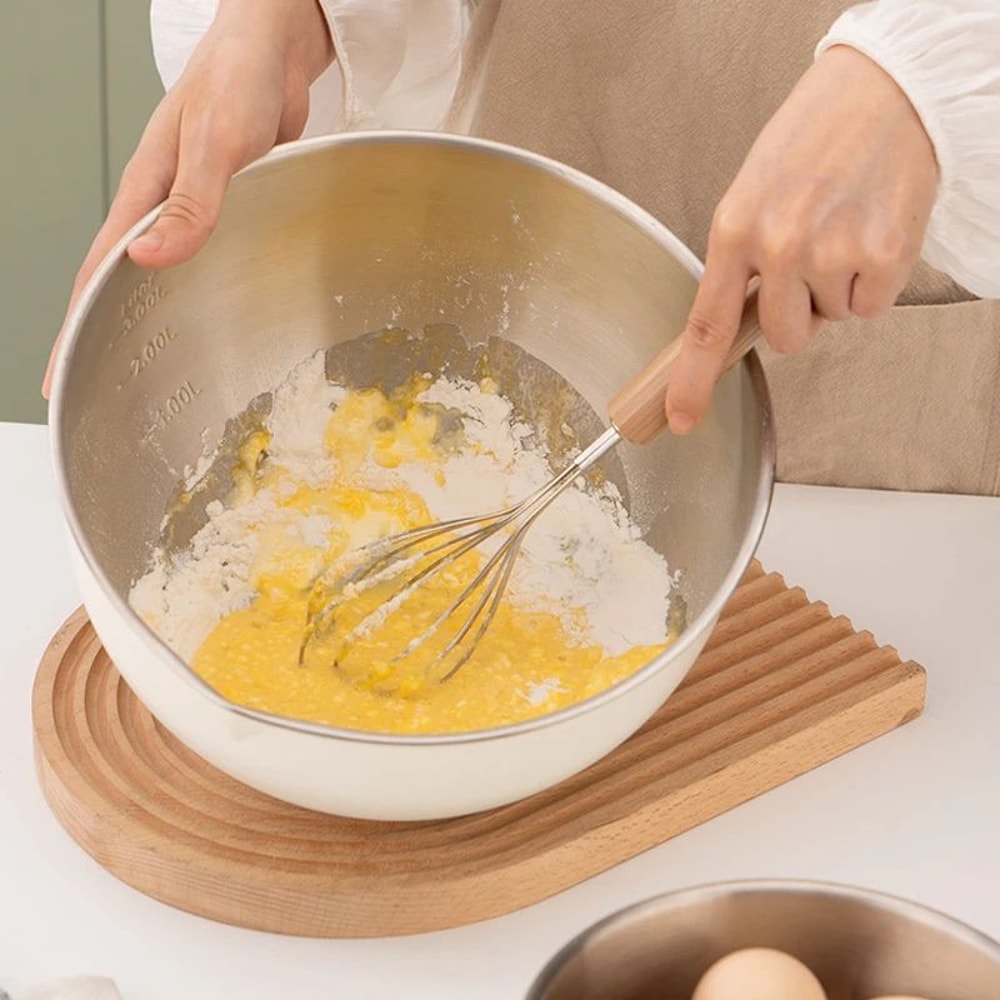 304 Stainless Steel Mixing Bowls Set With NonSlip Base 15L25L45L For Baking Salad And Meal Prep 0