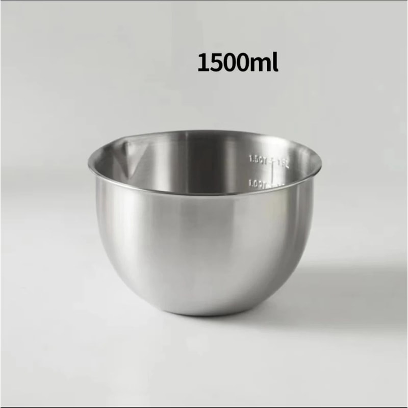 304 Stainless Steel Mixing Bowls Set With NonSlip Base 15L25L45L For Baking Salad And Meal Prep 6