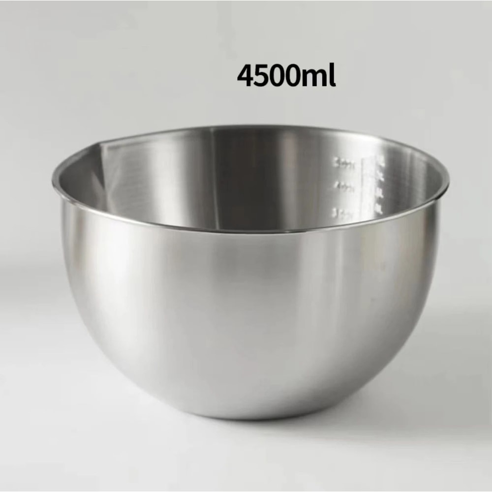 304 Stainless Steel Mixing Bowls Set With NonSlip Base 15L25L45L For Baking Salad And Meal Prep 8