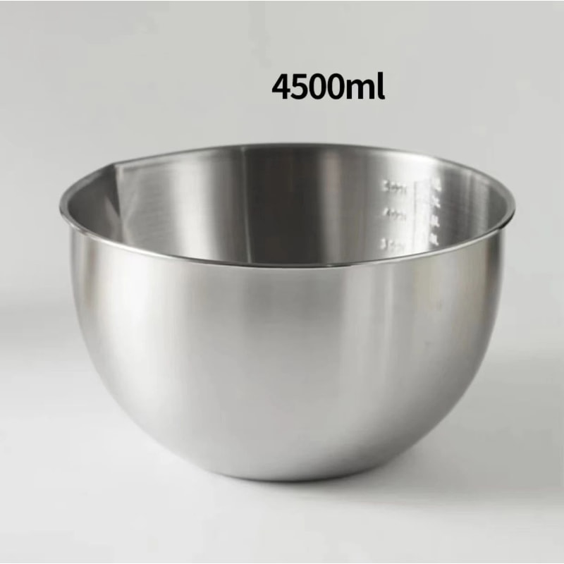 304 Stainless Steel Mixing Bowls Set With NonSlip Base 15L25L45L For Baking Salad And Meal Prep 8