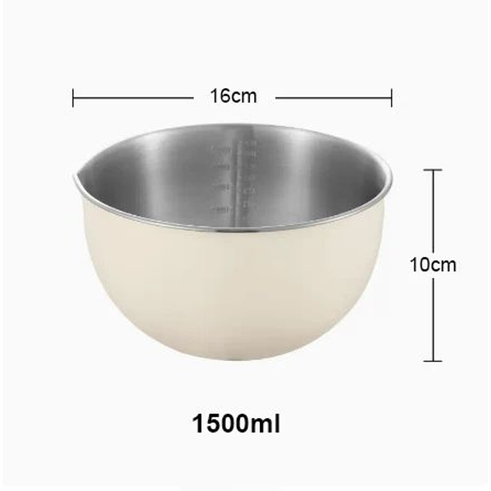 304 Stainless Steel Mixing Bowls Set With NonSlip Base 15L25L45L For Baking Salad And Meal Prep 9