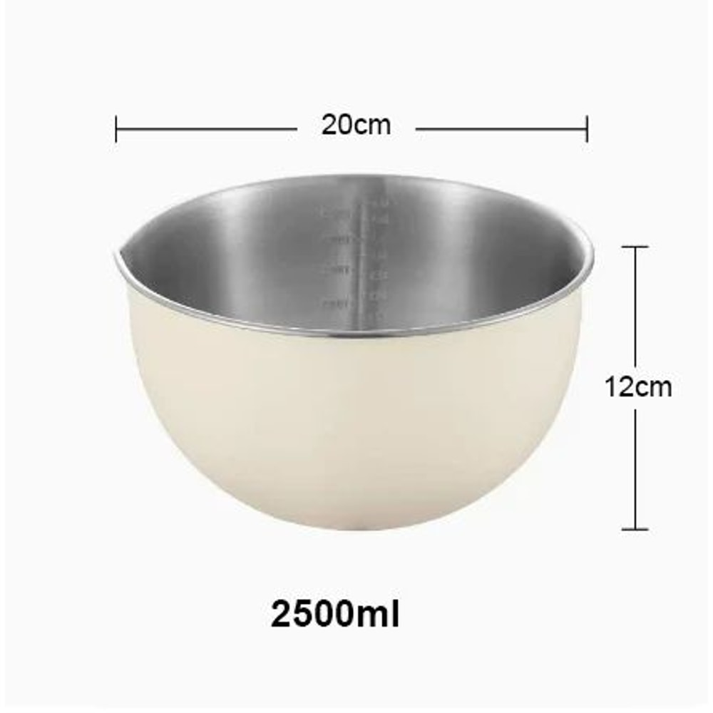 304 Stainless Steel Mixing Bowls Set With NonSlip Base 15L25L45L For Baking Salad And Meal Prep 10