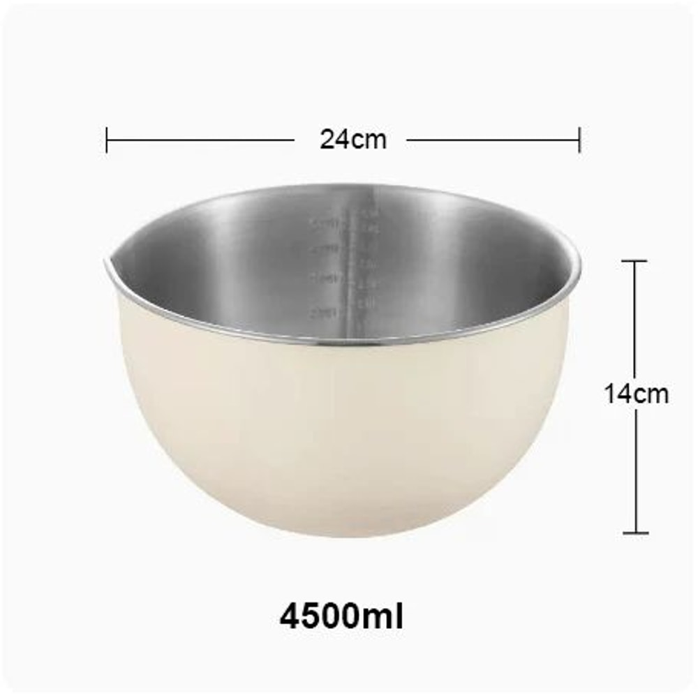 304 Stainless Steel Mixing Bowls Set With NonSlip Base 15L25L45L For Baking Salad And Meal Prep 11