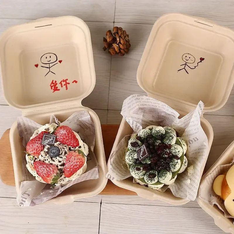 EcoFriendly Biodegradable Bento Containers With Lids 1020 Pack For Lunch Desserts Takeout 2