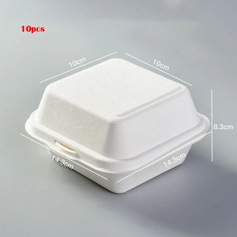 EcoFriendly Biodegradable Bento Containers With Lids 1020 Pack For Lunch Desserts Takeout 6