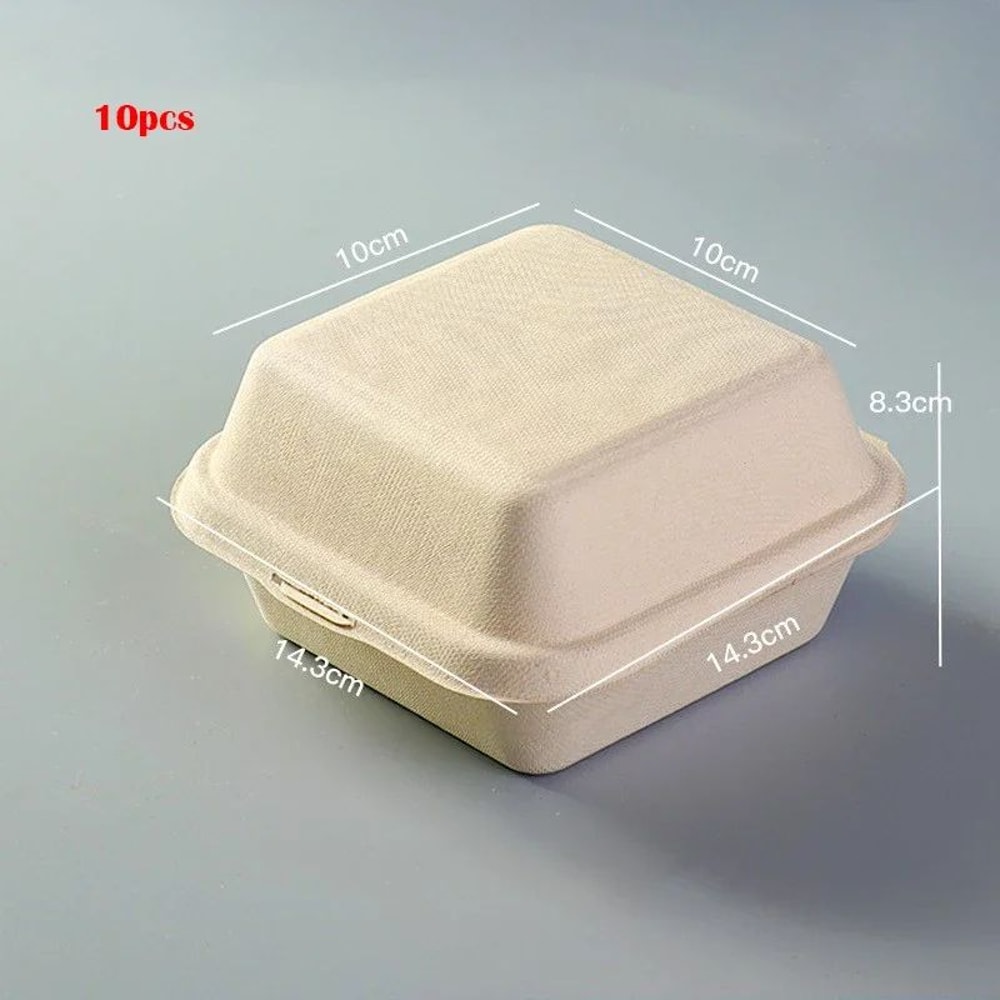 EcoFriendly Biodegradable Bento Containers With Lids 1020 Pack For Lunch Desserts Takeout 7