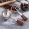 Wooden Handle Stainless Steel Coffee Scoop 15ml30ml Coffee Baking Measuring Spoon 0