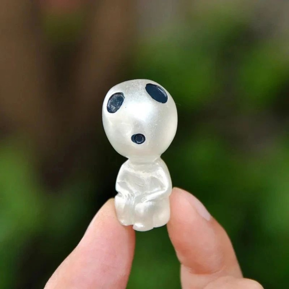 GlowintheDark Kodama Mini Figures 10Piece Set For Aquarium Tank Decor Fairy Gardens 2