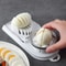 2in1 Stainless Steel Egg Cutter Preserved Egg Slicer With Plastic Base 3
