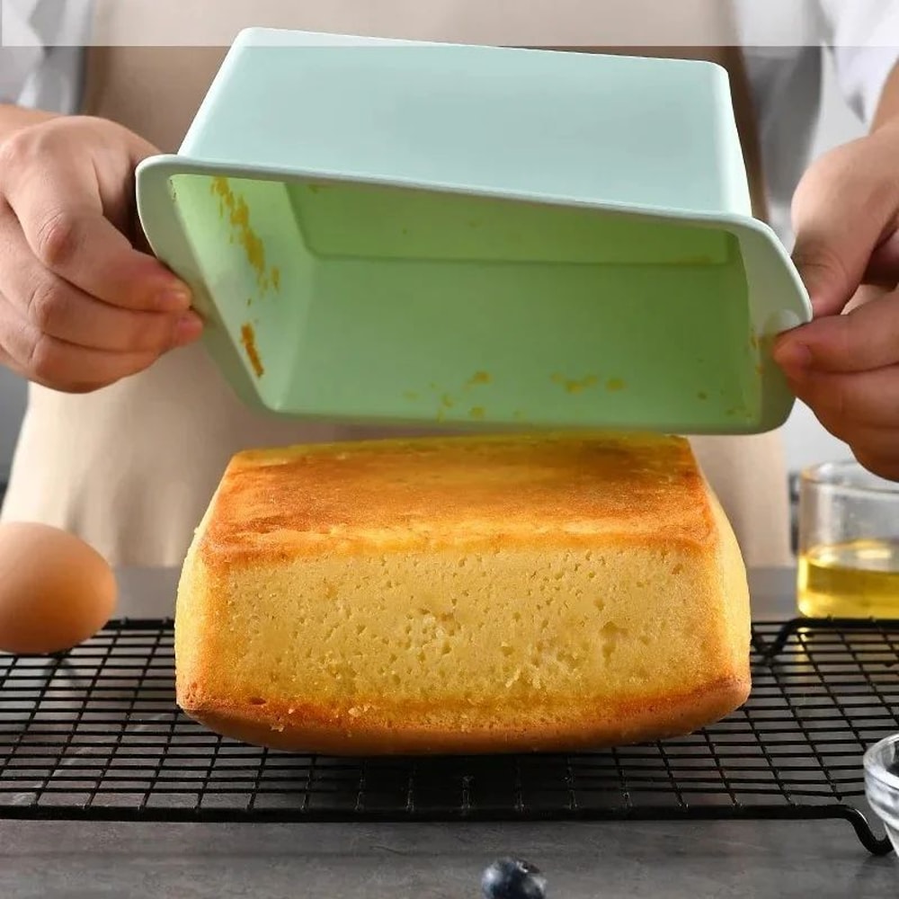 Silicone Square Baking Pan For EasyRelease Cakes And Brownies Reusable Nonstick Mold 1