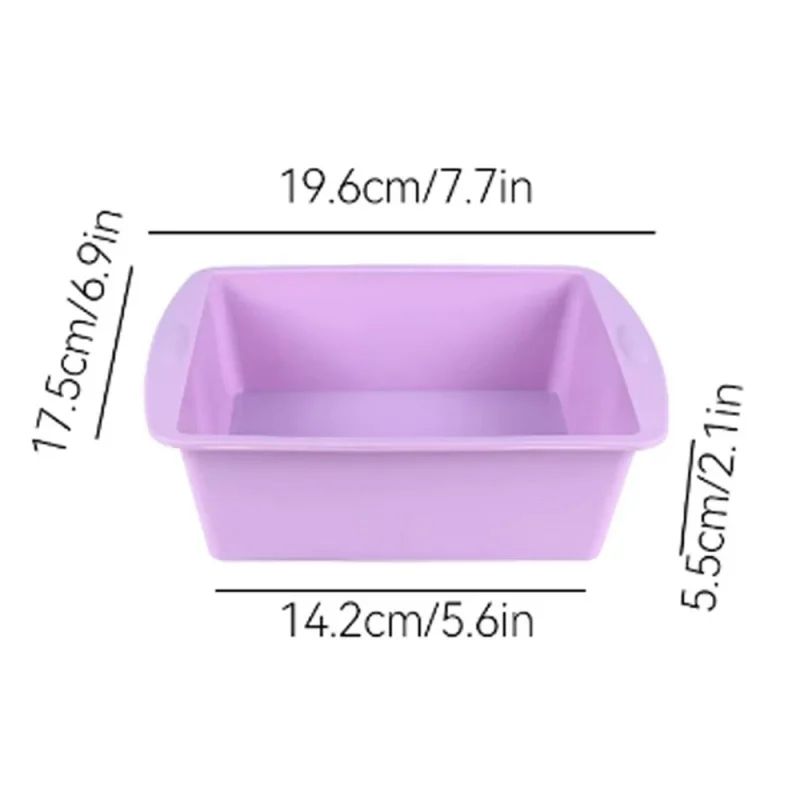 Silicone Square Baking Pan For EasyRelease Cakes And Brownies Reusable Nonstick Mold 4