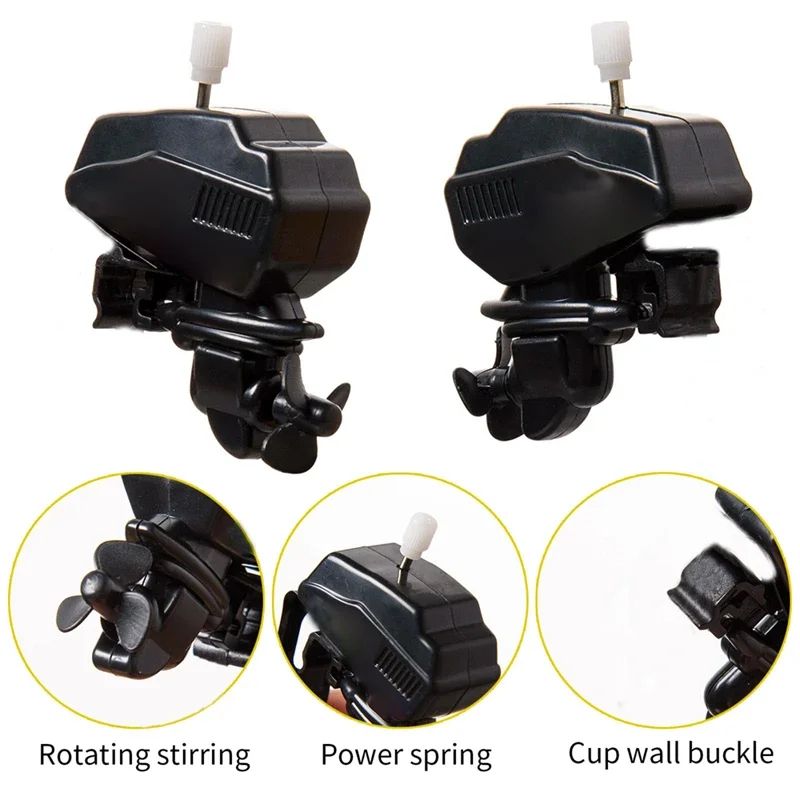 WindUp Outboard Boat Motor Coffee Stirrer Set 5Pack ClipOn Novelty Coffee Stirrer For Mugs 2