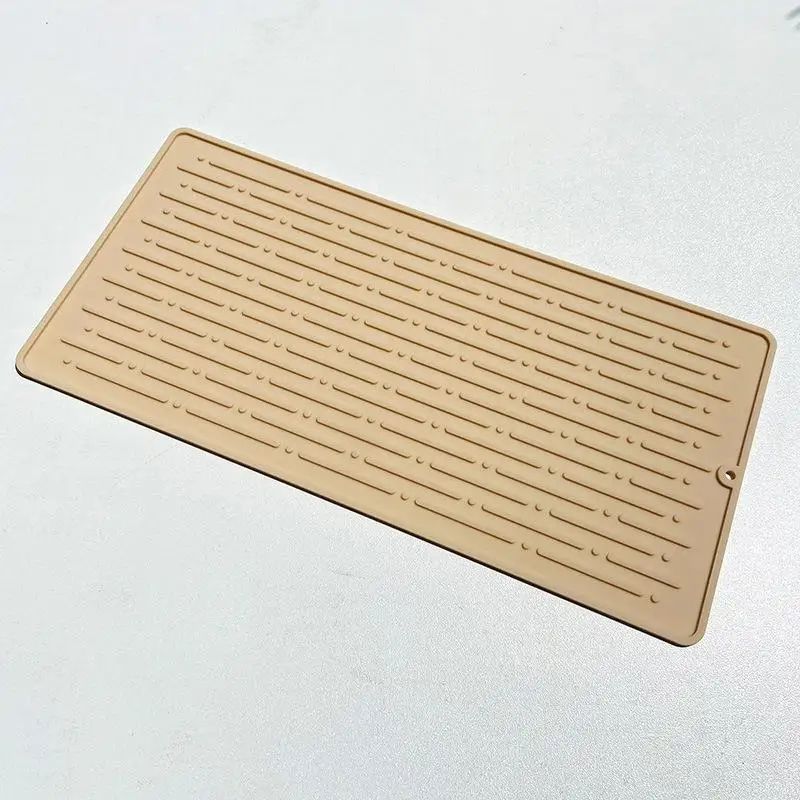 Foldable Silicone Dish Drying Mat Heat Resistant NonSlip Drainer Pad For Countertops 10