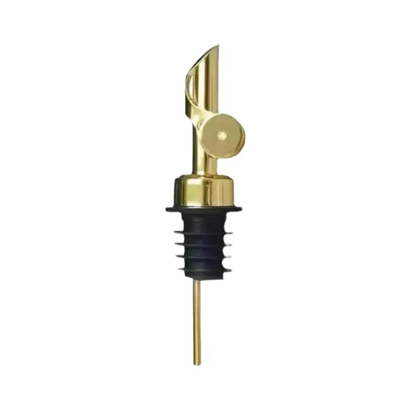 SelfClosing Olive Oil Pour Spout With LeakProof Rubber Stopper Stainless Steel Bottle Pourer 7