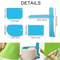 Irregular Edge Cake Scraper Set Icing Smoother Cake Decorating Comb For Clean Buttercream Lines 1