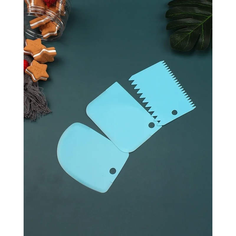 Irregular Edge Cake Scraper Set Icing Smoother Cake Decorating Comb For Clean Buttercream Lines 9