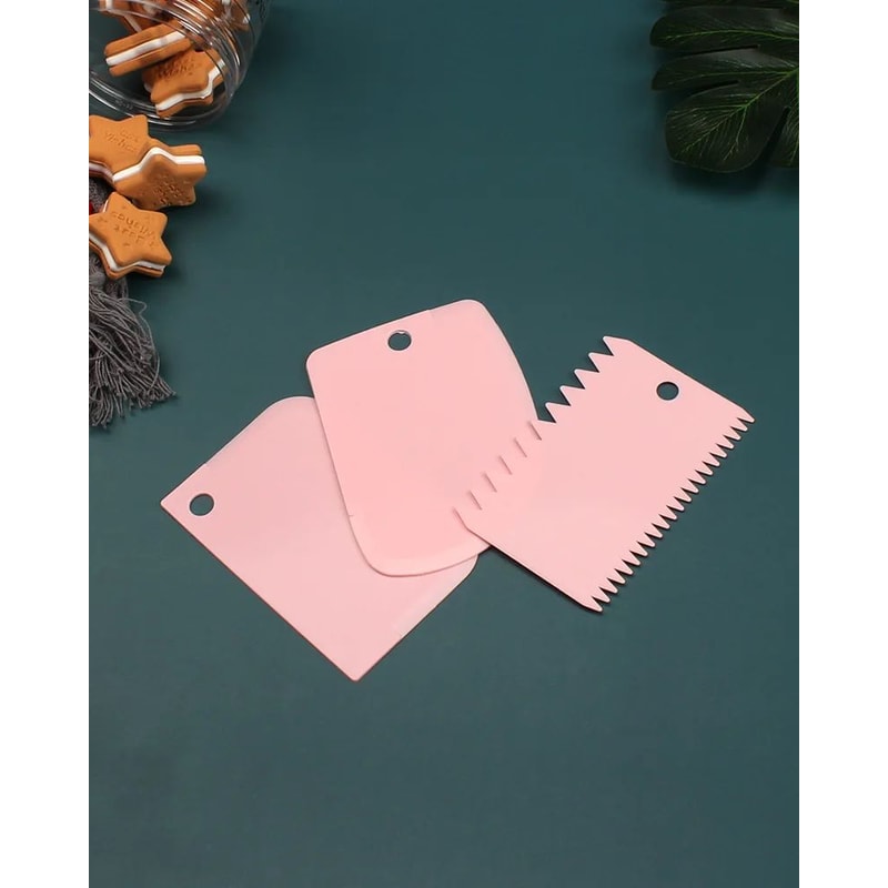 Irregular Edge Cake Scraper Set Icing Smoother Cake Decorating Comb For Clean Buttercream Lines 10