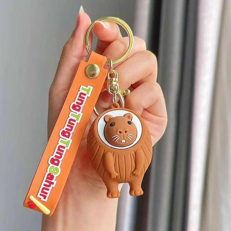 Creative Character Wrist Strap Keychain Pendant Collectible Figurine Bag Charm 12