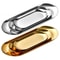 Nordic Oval Gold Stainless Steel Serving Tray For Snacks Desserts Vanity Storage 0