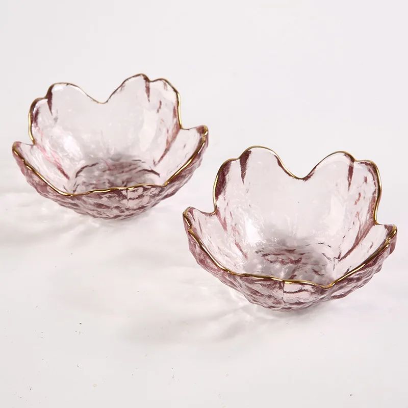 Japanese Sakura Glass Dipping Dish Cherry Blossom Sauce Bowl For BBQ Hot Pot Desserts 7