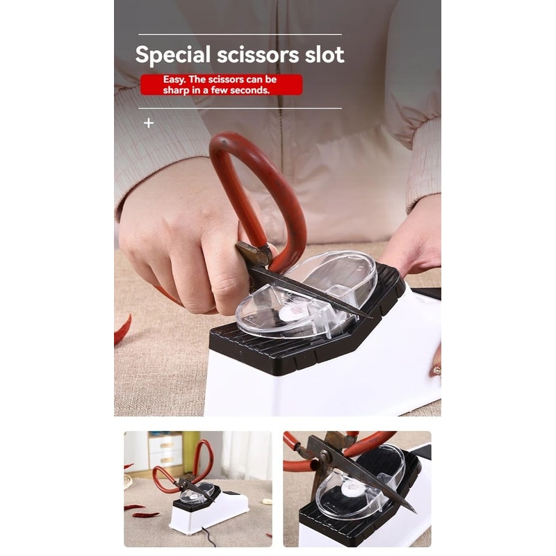 USB Rechargeable Electric Knife Sharpener Automatic Precision Edge Restorer For Kitchen Knives 2