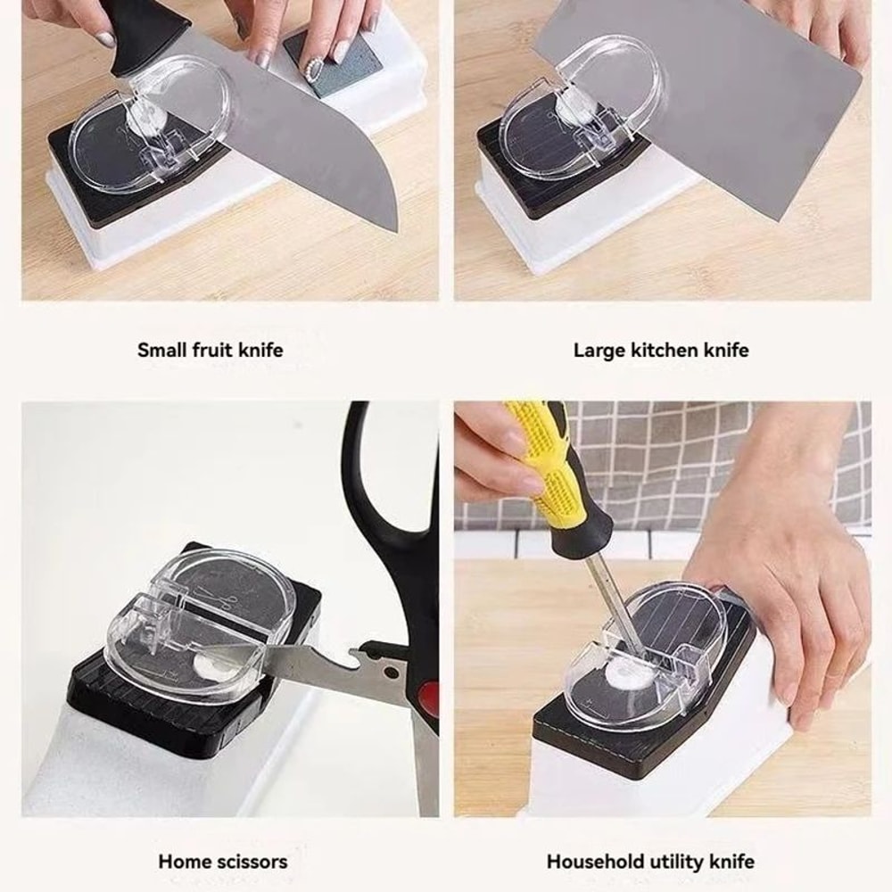 USB Rechargeable Electric Knife Sharpener Automatic Precision Edge Restorer For Kitchen Knives 3