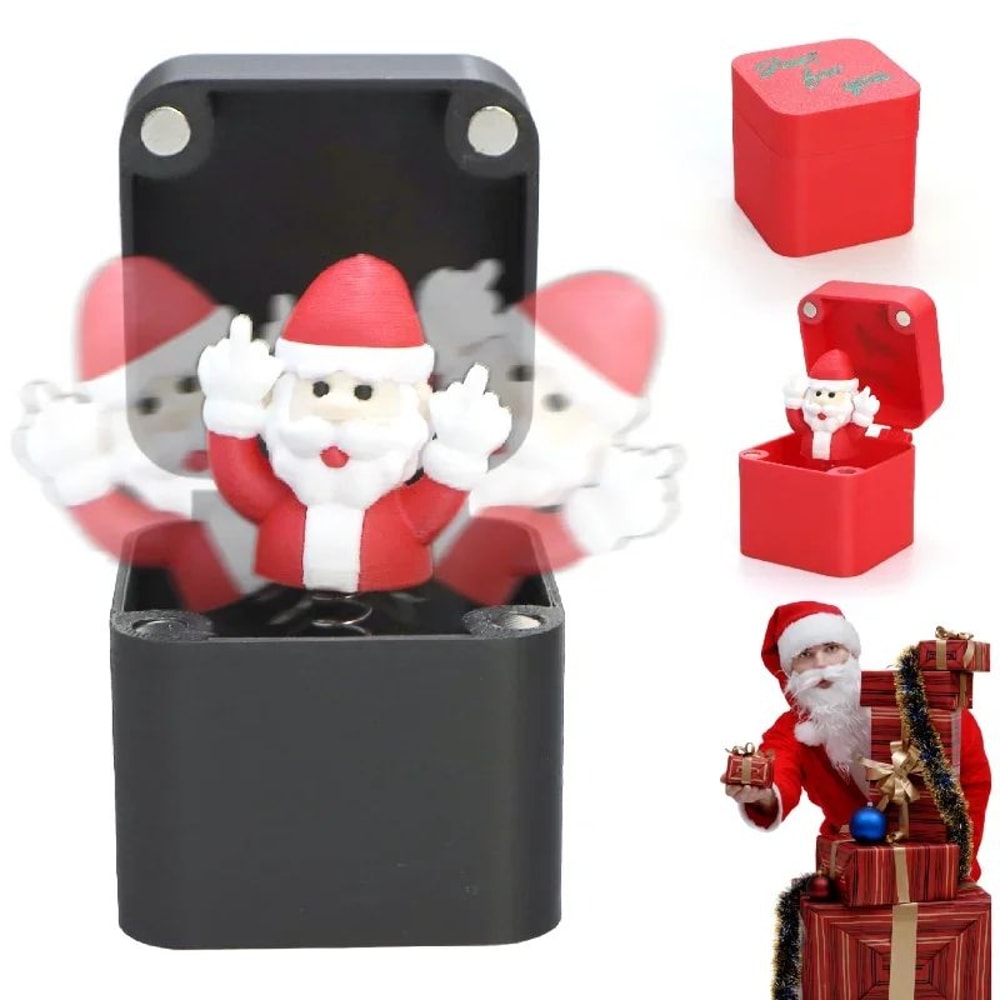 Holiday Surprise PopUp Prank Gift Boxes Novelty Santa Snowman Reindeer Pop Up Toy Gift Set 4