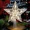 15cm LED Star Christmas Tree Ornament Transparent LightUp Holiday Decoration 1