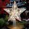 15cm LED Star Christmas Tree Ornament Transparent LightUp Holiday Decoration 1