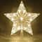 15cm LED Star Christmas Tree Ornament Transparent LightUp Holiday Decoration 2