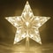 15cm LED Star Christmas Tree Ornament Transparent LightUp Holiday Decoration 2