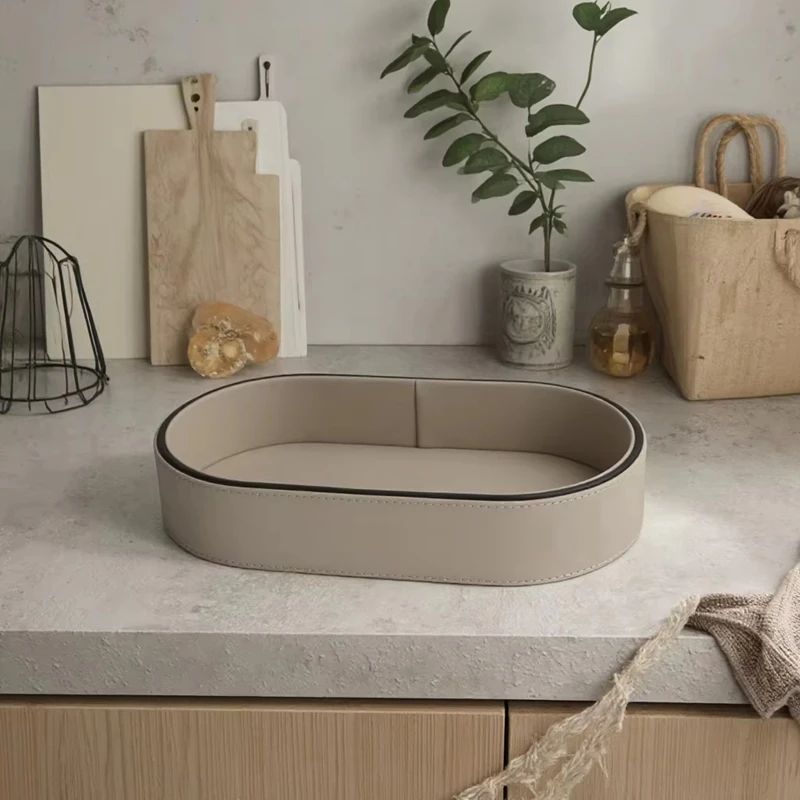 Elegant Nordic Desktop Jewelry Organizer Tray Stylish Storage For Cosmetics Keys Sundries 4