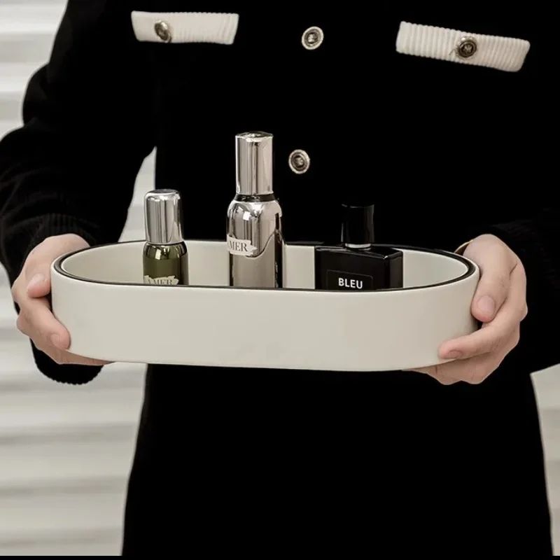 Elegant Nordic Desktop Jewelry Organizer Tray Stylish Storage For Cosmetics Keys Sundries 5