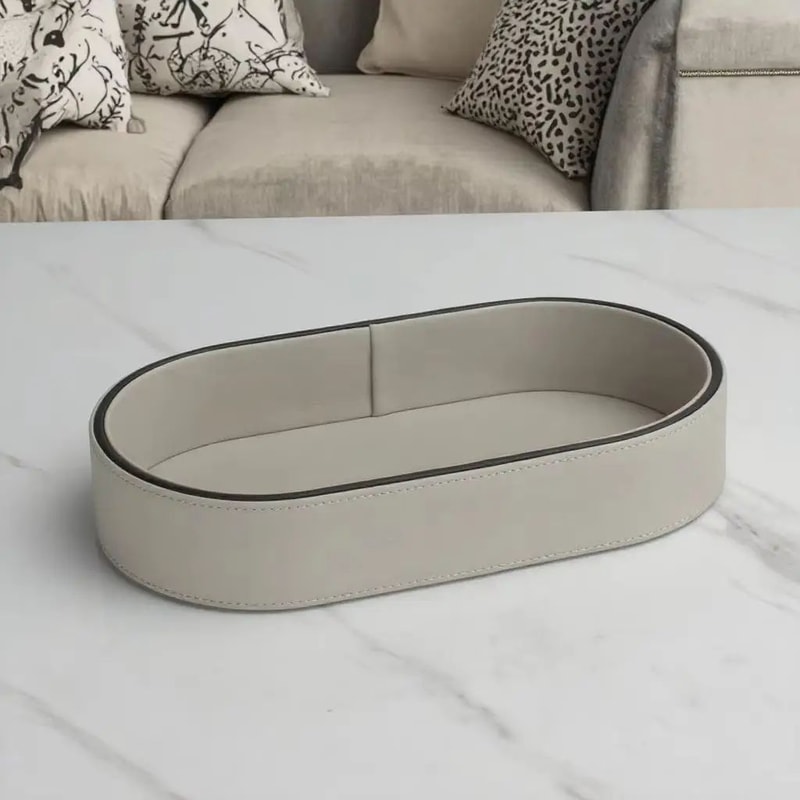 Elegant Nordic Desktop Jewelry Organizer Tray Stylish Storage For Cosmetics Keys Sundries 7