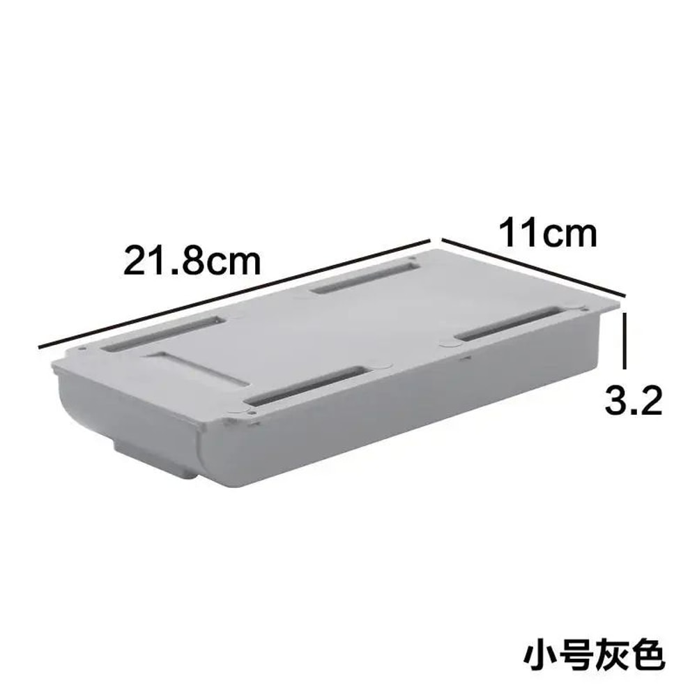 Hidden SlideOut Under Desk Drawer Organizer NoDrill Self Adhesive Drawer Storage Tray 9