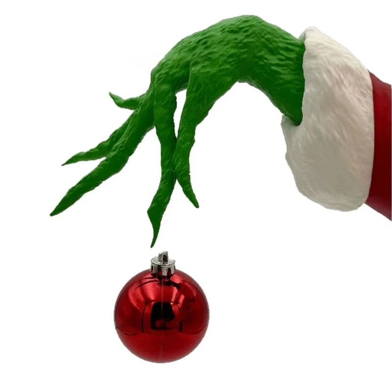 Green Plush Tree Hugger Arms Christmas Tree Topper Bendable Holiday Party Decor 5