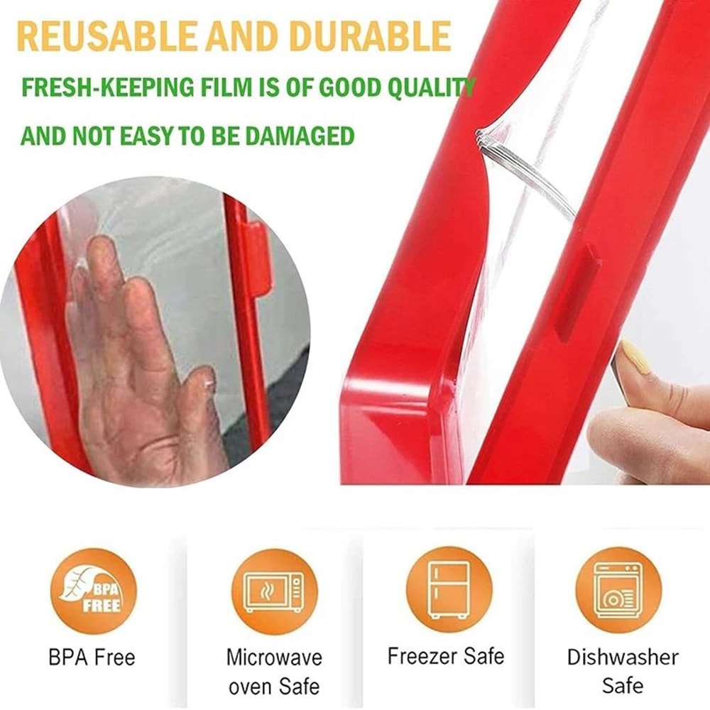 Stackable Food Preservation Tray Set Reusable Refrigerator Storage Trays With VacuumStyle Stretch 2