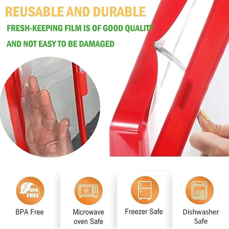 Stackable Food Preservation Tray Set Reusable Refrigerator Storage Trays With VacuumStyle Stretch 2