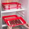 Stackable Food Preservation Tray Set Reusable Refrigerator Storage Trays With VacuumStyle Stretch 4