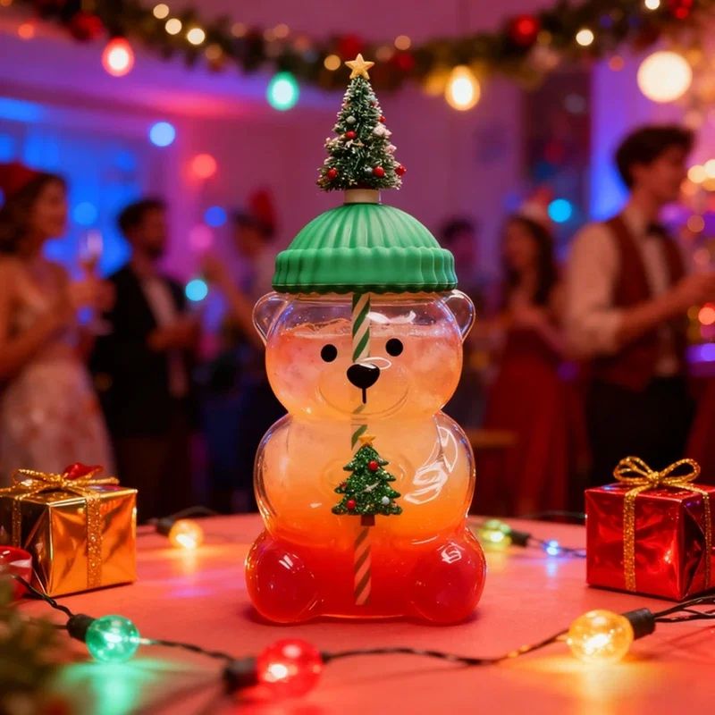 Bear Buddy Cute Bear Mug And Kawaii Water Bottle With Lid For Coffee Juice And Gifting 5