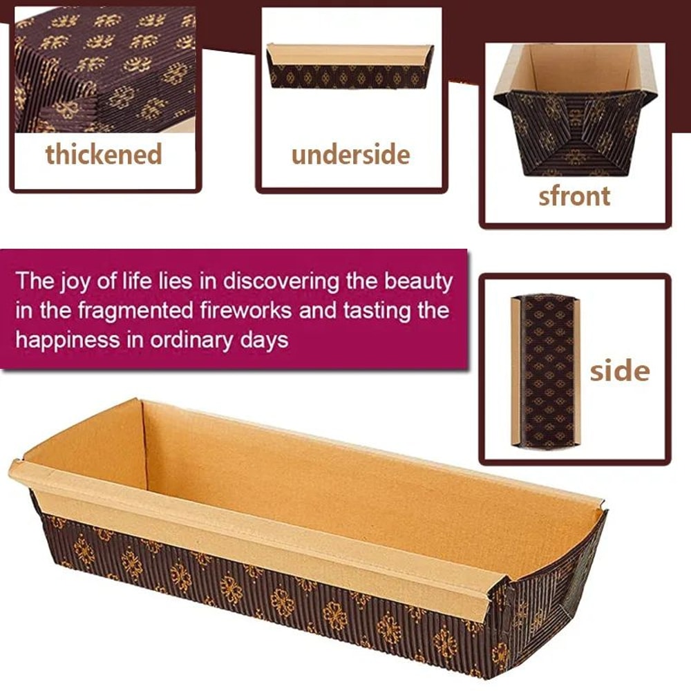 25Pack Disposable Paper Loaf Pans For Mini Breads Gifts Parties GreaseResistant OvenMicrowaveFreez 2