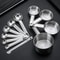 Deluxe Stackable Stainless Steel Measuring Cups And Spoons Set Precise Kitchen Measuring Tools For 1