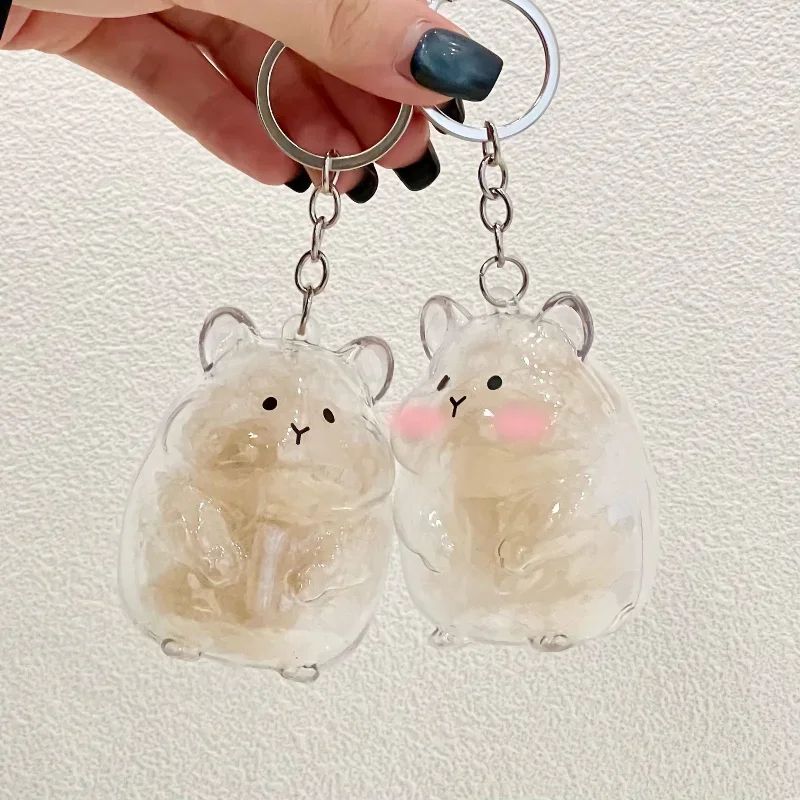 Hamster Fur Storage Keychain Pet Hair Keepsake Capsule Pendant 2