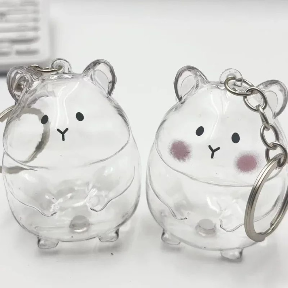 Hamster Fur Storage Keychain Pet Hair Keepsake Capsule Pendant 3
