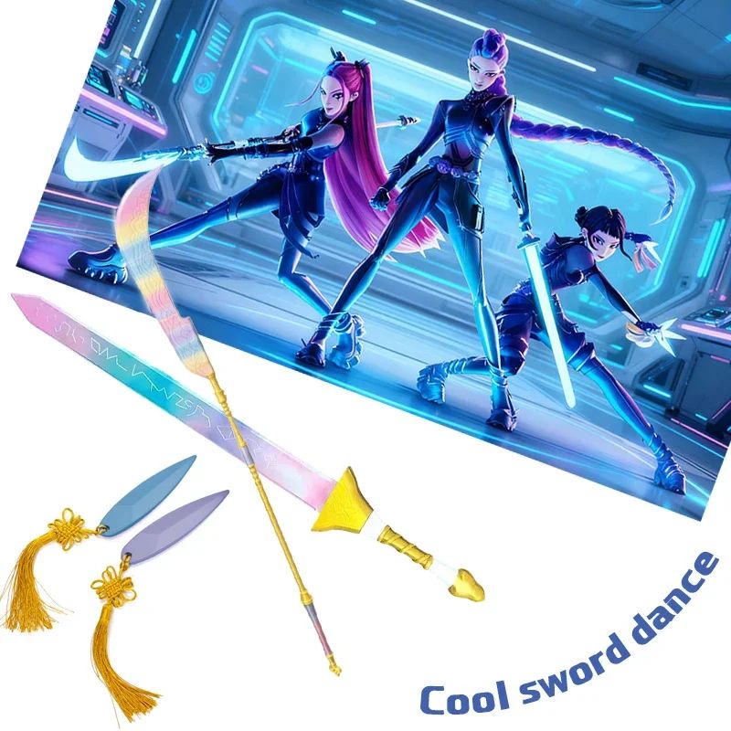 Rumi Cosplay Sword Replica Collapsible Anime Weapon Prop For Halloween Conventions 4